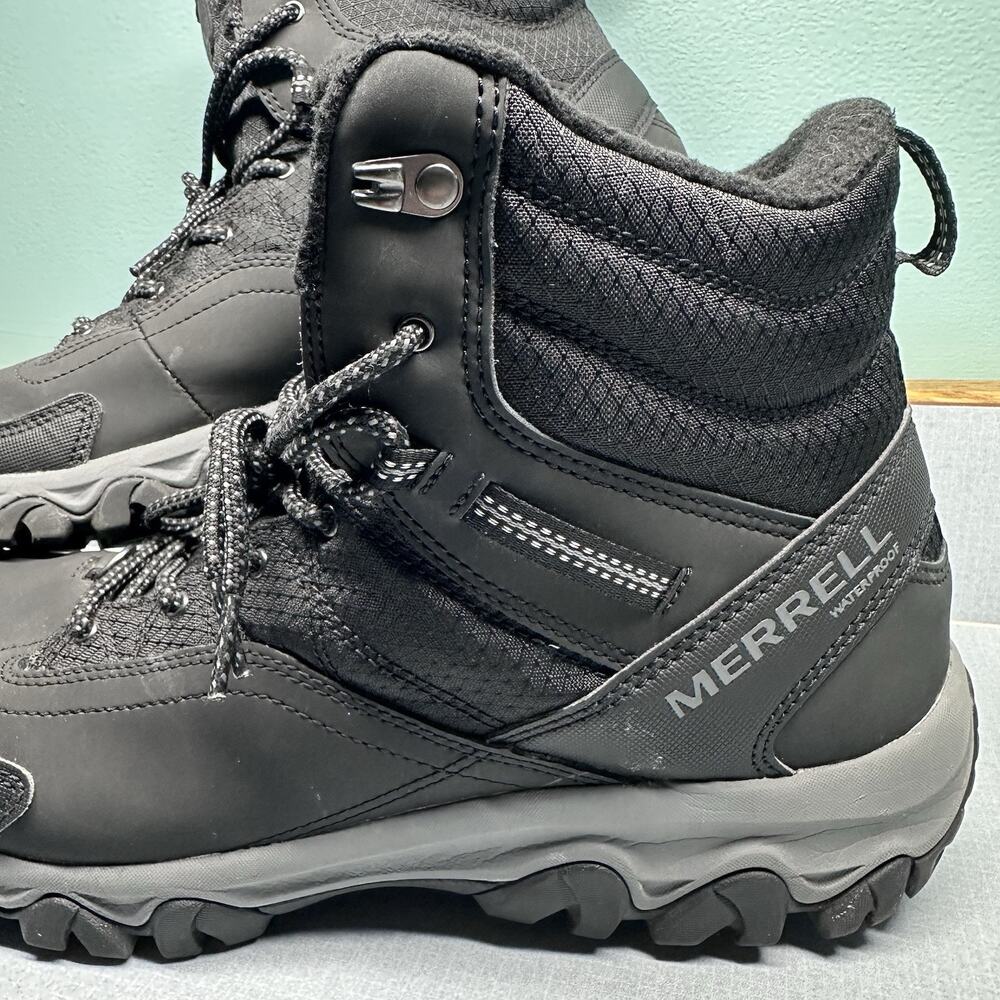 Merrell Thermo Akita Mid W/P Boot‎ J036441 Black Size Men’s 10.5 - Picture 2 of 14